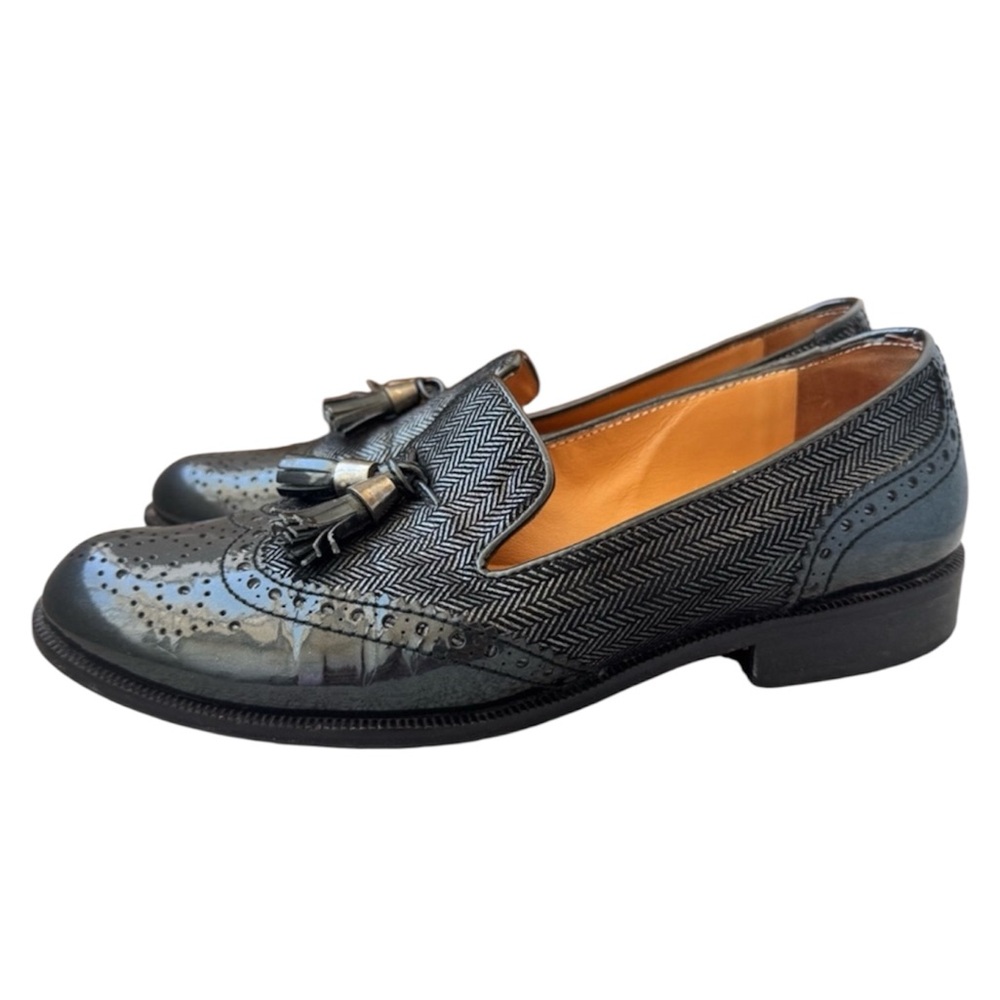 Bardnessa Franchetti Women’s Black Wingtip Brogue Tassel Loafers EU 36 (US 5.5) - Picture 5 of 15